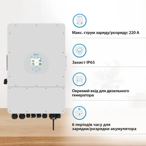Фото: Інвертор Deye SUN-10K-SG02LP1-EU-AM3 10KW № 9 | KTC