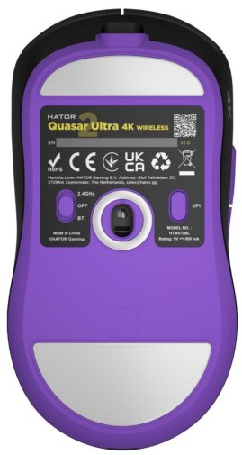 Миша Hator Quasar 2 Ultra 4K Wireless Black/Lilac (HTM570BL)