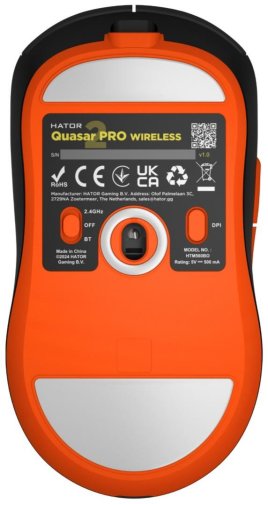 Миша Hator Quasar 2 Pro Wireless Black/Orange (HTM560BO)