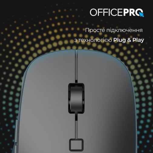 Миша OfficePro M305B Silent Wireless Black