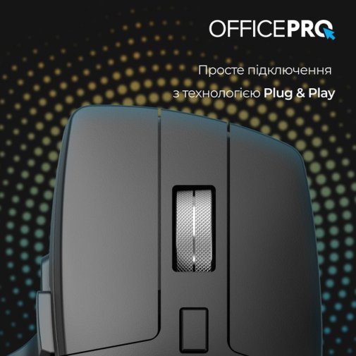 Миша OfficePro M395B Silent Wireless Black