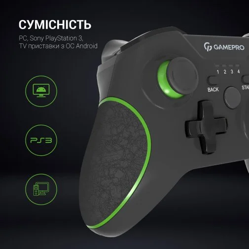 Фото: Геймпад GamePro MG650B Wireless Black № 34 | KTC