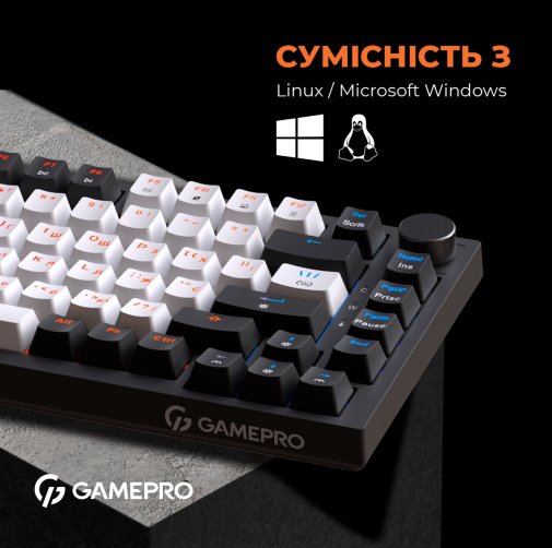  Клавіатура GamePro MK160B RGB USB Black