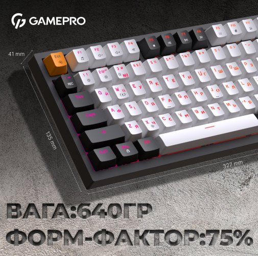  Клавіатура GamePro MK160B RGB USB Black