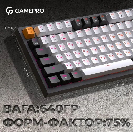 Фото: Клавіатура GamePro MK160B RGB USB Black № 36 | KTC