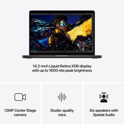 Ноутбук Apple MacBook Pro M4 Max 32GPU Space Black (MX2K3)