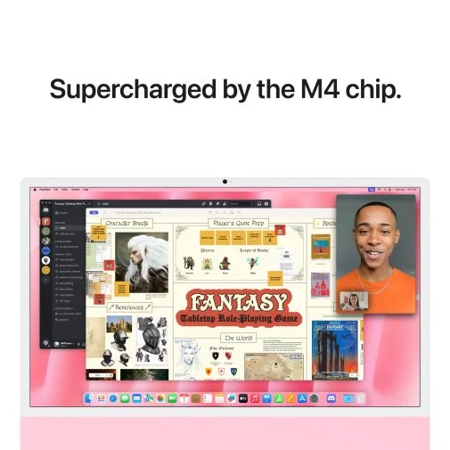 Фото: ПК моноблок Apple iMac 2024 24 Retina 4.5K M4 10GPU Pink (MD2U4) № 16 | KTC
