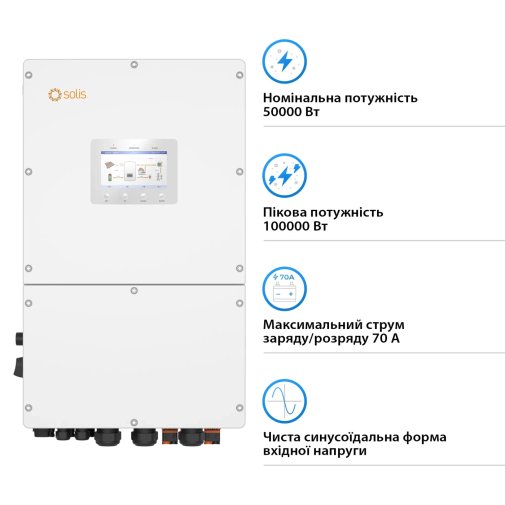 Інвертор Solis S6-EH3P50K-H 50000W