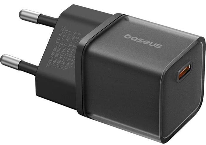 Зарядний пристрій Baseus GaN5S Fast Charger 1C 30W Cluster Black (P10162504113-00)