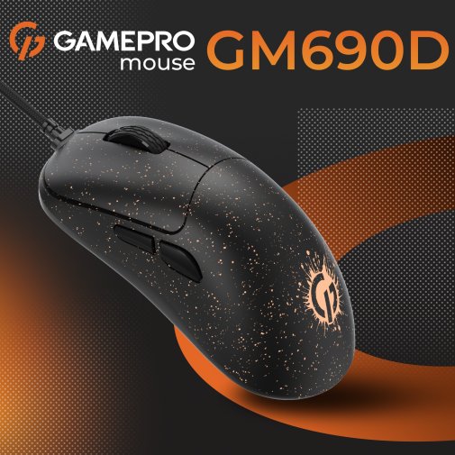 Миша GamePro GM690D Black/Orange