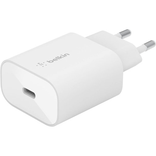 Зарядний пристрій Belkin BoostCharge 25W White with Type-C/Type-C (WCA004VF1MWH-B6)