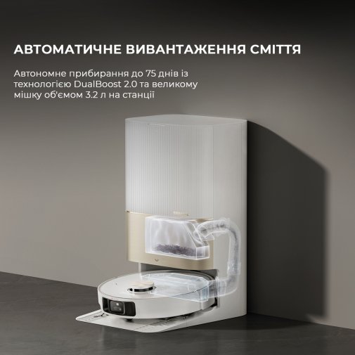 Робот-пилосос Dreame Bot X40 Ultra White (RLX63CE-Wh)