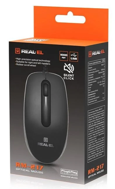 Фото: Миша Real-EL RM-217 Black (EL123200038) № 20 | KTC