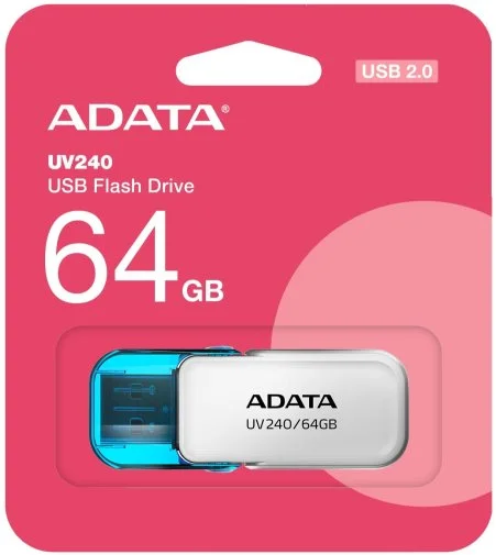 Фото: Флешка USB A-Data UV240 64GB White (AUV240-64G-RWH) № 8 | KTC