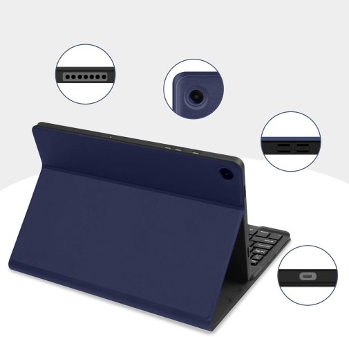 Чохол-клавіатура BeCover for Samsung Tab A9 X115 - Deep Blue (712356)