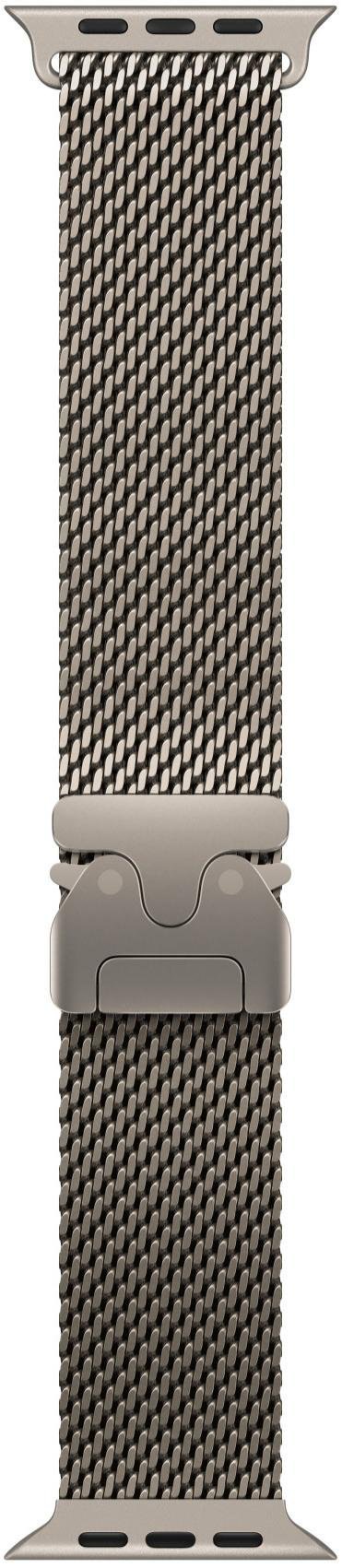 Ремінець Apple for Apple Watch 49mm - Titanium Milanese Loop Natural - Large (MXKE3)