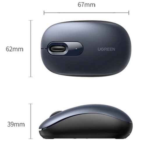 Мишка, Ugreen MU105 Wireless, Blue