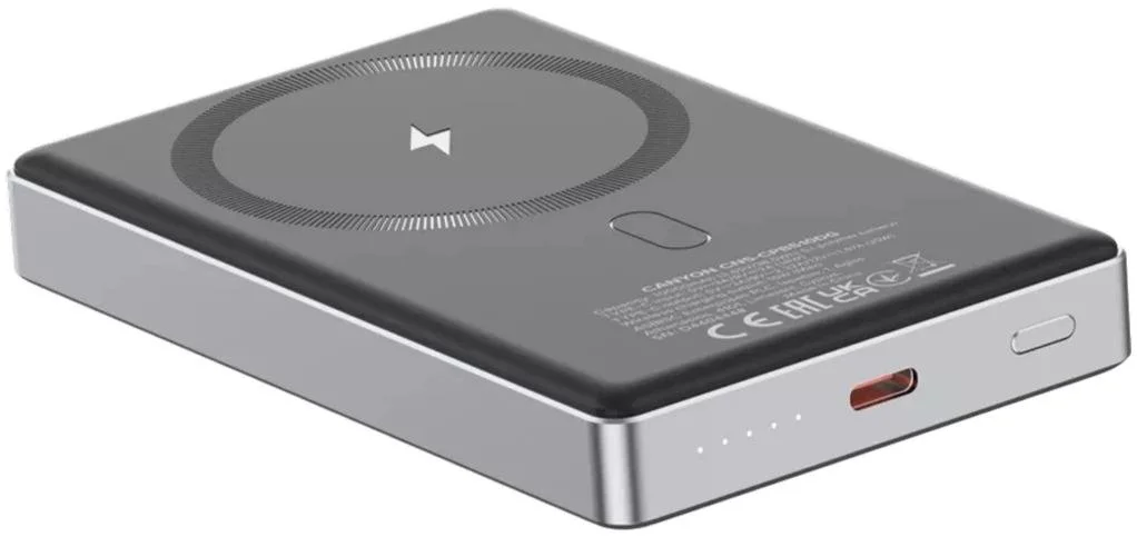 Фото: Батарея універсальна Canyon OnPower 510 Slim Magsafe 10000mAh 20W Dark Grey (CNS-CPB510DG) № 12 | KTC