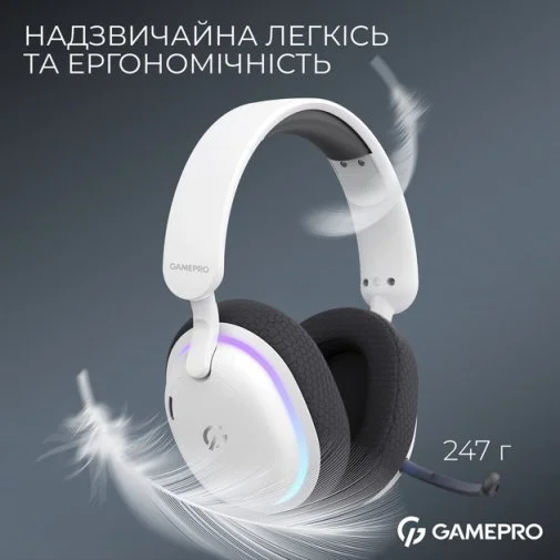 Фото: Гарнітура GamePro Asgard Bragi White (HSW250W) № 23 | KTC