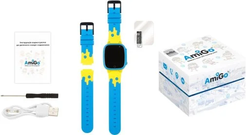 Фото: Смарт годинник AmiGo GO008 GLORY GPS WIFI Blue-Yellow (GO008 Blue-Yellow) № 15 | KTC