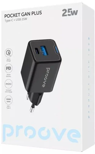 Фото: Зарядний пристрій Proove Pocket Plus GaN 25W White (WCPG25111202) № 4 | KTC