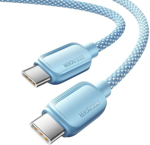 Фото: Кабель Essager Breeze 100W Type-C / Type-C 1m Blue (EXCTT1-WL03-P) № 7 | KTC
