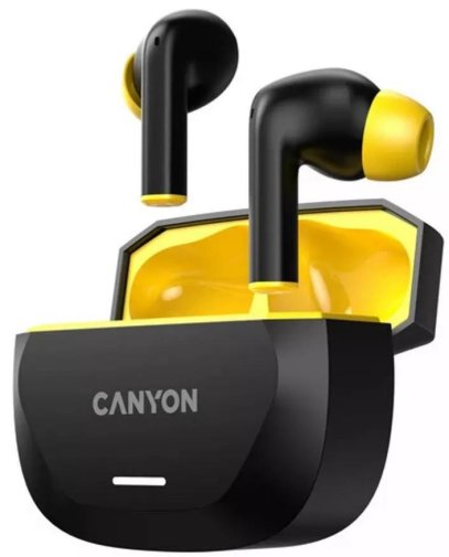 Навушники Canyon Hexagon 7 Black/Yellow (CNS-TWS7BY)