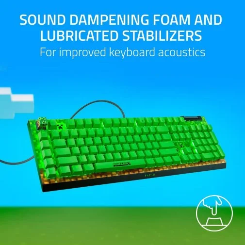 Фото: Клавіатура Razer BlackWidow V4 X Green Switch Minecraft Edition (RZ03-04704100-R3M1) № 20 | KTC