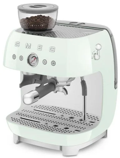 Фото: Ріжкова кавоварка Smeg Espresso coffee machine with grinder Pastel Green (EGF03PGEU) № 21 | KTC