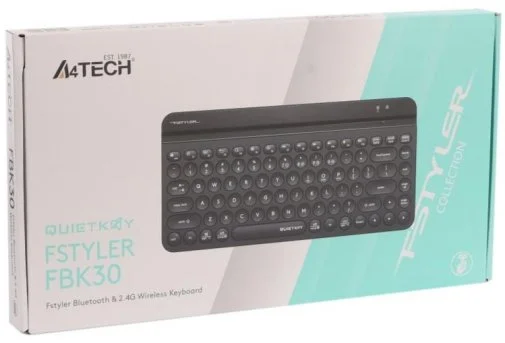 Фото: Клавіатура A4tech Fstyler FBK30 BT/WL Black (FBK30 Black) № 10 | KTC