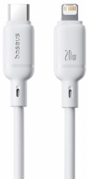 Кабель Baseus Silky Series 20W Type-C / Lightning 1m White (P10377700213-00)