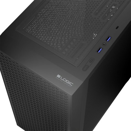 Корпус Logic Concept Dart Pro Midi Black with mesh side panel (AT-DART-PRO-0000-10)