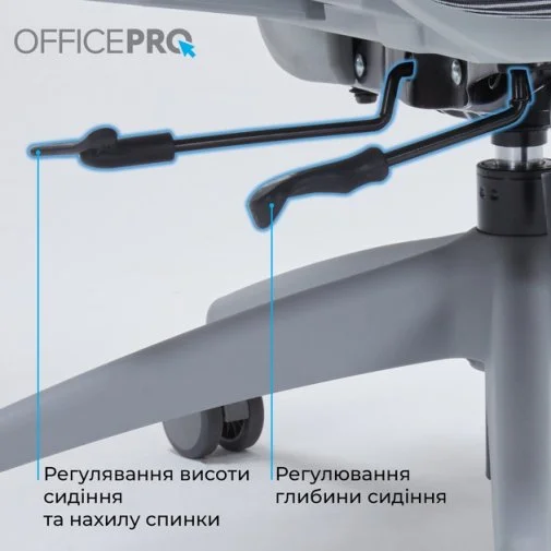 Фото: Крісло OfficePro OC680 Grey (OC680G) № 30 | KTC
