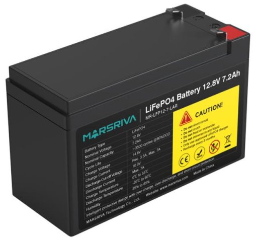 Батарея для ДБЖ Marsriva MR-LFP12-7-LAR 12.8V 7.2Ah