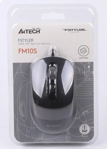 Фото: Миша A4tech FM10S Silent Black/Grey (FM10S Grey) № 16 | KTC