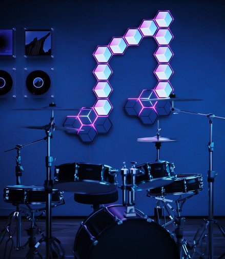 Смарт-освітлення Govee H606A Glide Hexagon Light RGBIC 10pcs White (H606AC81)