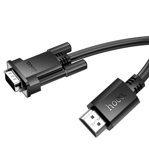 Кабель Hoco US12 VGA / HDMI 2m Black (6942007628235)