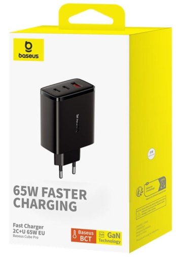 Зарядний пристрій Baseus Cube Pro 65W Black (P10152301113-00)