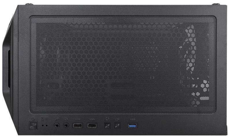 Корпус 1stPlayer X6-BK-4F1 Black with window