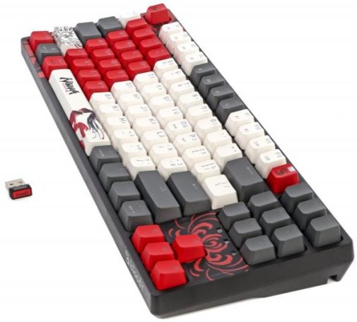 Клавіатура, комплект Bloody WS87 BLMS Red Plus Switch RGB USB/BT/WL Naraka (WS87 (Naraka))