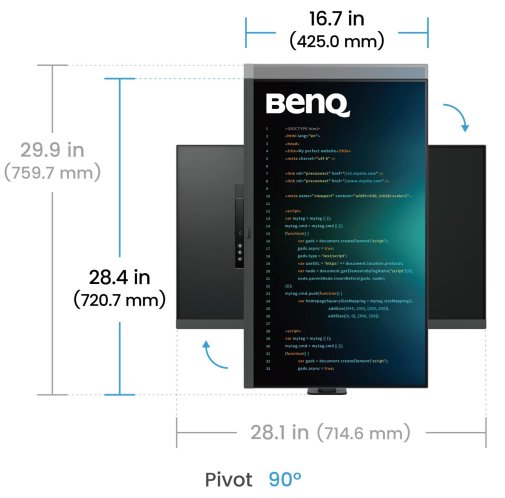 Монітор BenQ RD320UA Metallic Grey (9H.LMTLA.TBE)