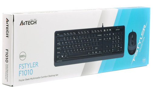 Комплект клавіатура+миша A4tech F1010 Grey
