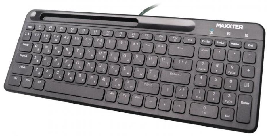 Клавіатура Maxxter KB-01B-UA USB Black