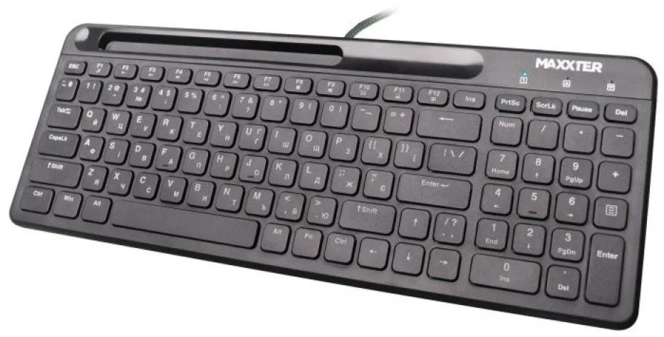 Фото: Клавіатура Maxxter KB-01B-UA USB Black № 6 | KTC