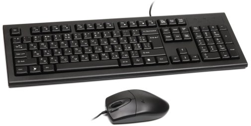 Комплект клавіатура+миша A4tech KR-8520D Black