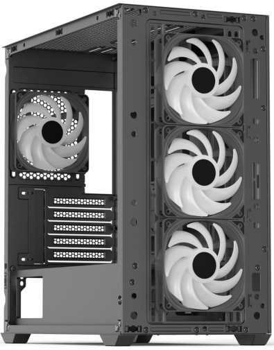 Корпус AeroCool D302A-G-BK-v1 Black with window (ACCS-DS04043.11)