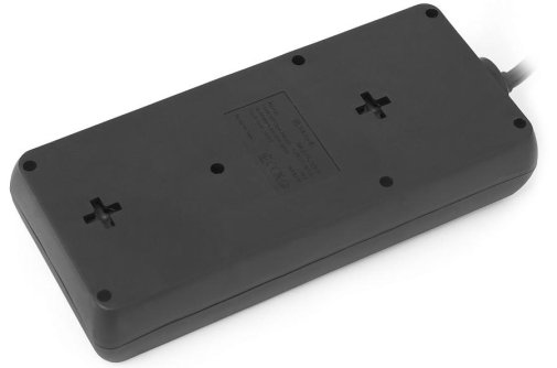 Мережевий фільтр Real-EL RS-8 Protect 8/5m Black (EL122300024)