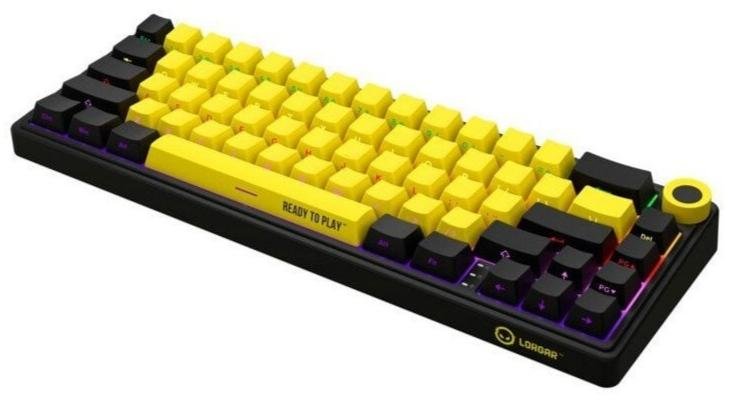 Клавіатура Lorgar KBP70MW Toxic Purple ENG WL/RT/USB Black/Yellow (LRG-KBP70MW-YL-US)