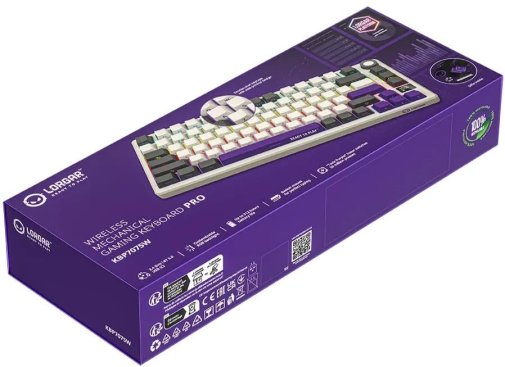 Клавіатура Lorgar KBP7075W Toxic Purple ENG WL/RT/USB Beige (LRG-KBP7075W-RT-US)