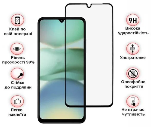 Фото: Захисне скло BeCover for Xiaomi Redmi A5 4G - Black (713418) № 12 | KTC